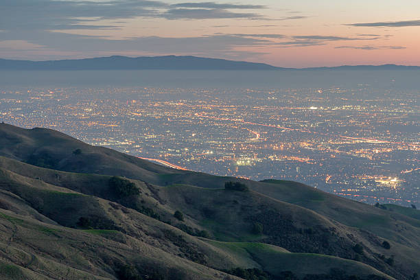 istock Silicon Valley and Rolling Hills at Dusk 622439592
