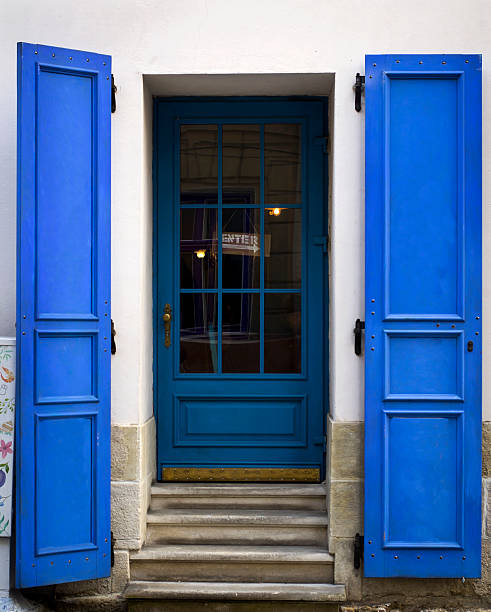 istock The old blue wooden door 622441274