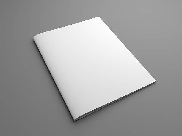 istock Blank US letter, brochure or magazine isolated on gray. 622447520