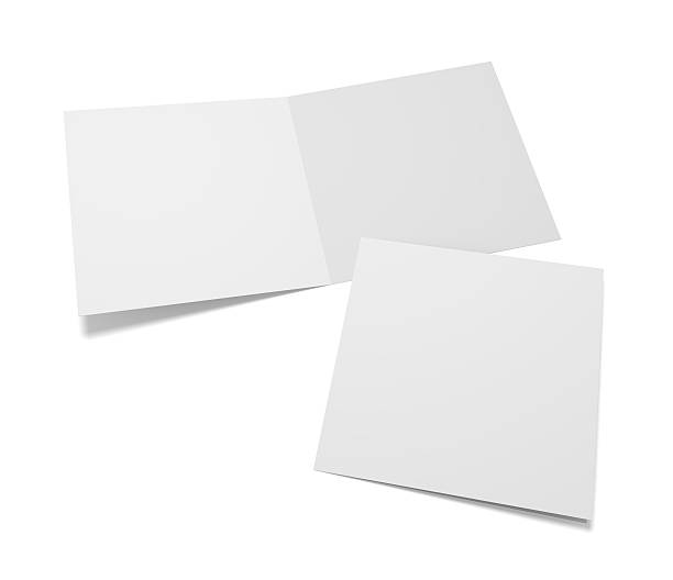 istock Empty 3d illustration greeting cards with cover on white 622447670