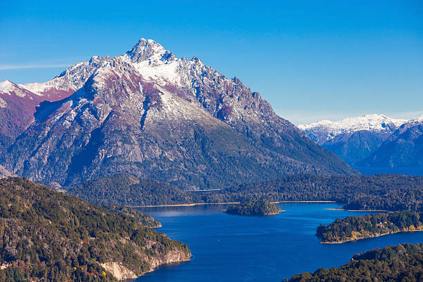 paisaje bariloche en argentina - bariloche lagos patagonia number 7 fotografías e imágenes de stock