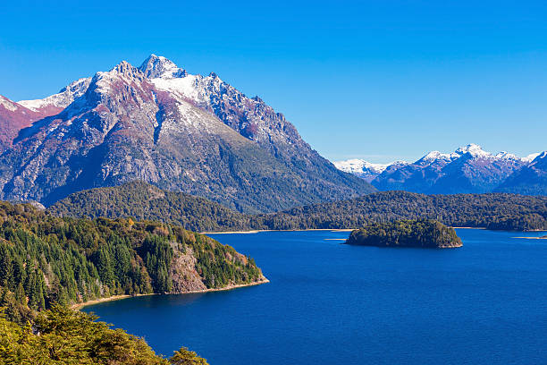 paisaje bariloche en argentina - bariloche lagos patagonia number 7 fotografías e imágenes de stock