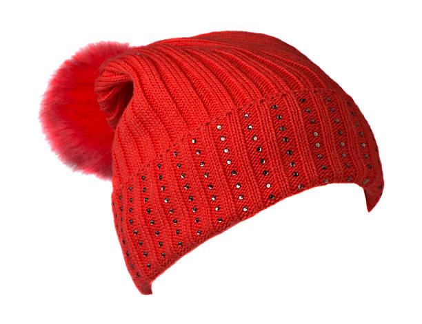 istock Women's knitted hat isolated on white background. 622452954