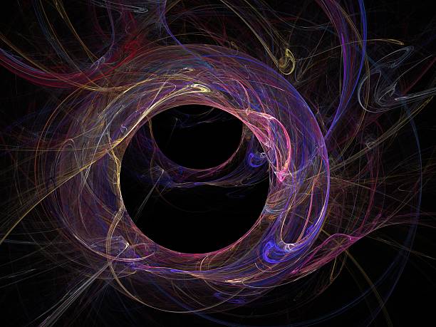 istock Abstract fractal curves with chaotic lines 622454664