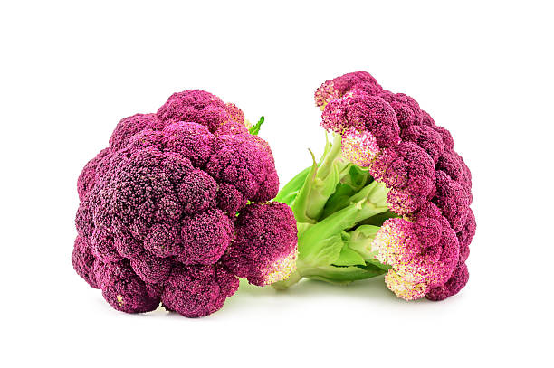 istock Purple cauliflower isolated on white 622454856