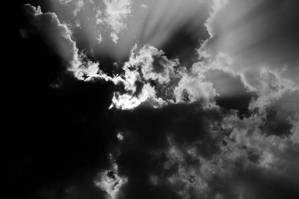 istock Artistic sky in black and white 622455088
