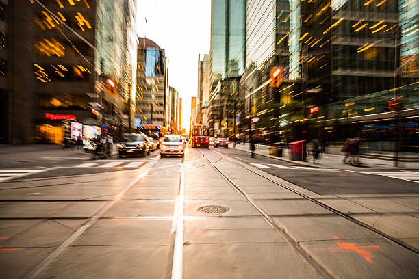 istock Traffic in Toronto Downtown at dusk 622455964