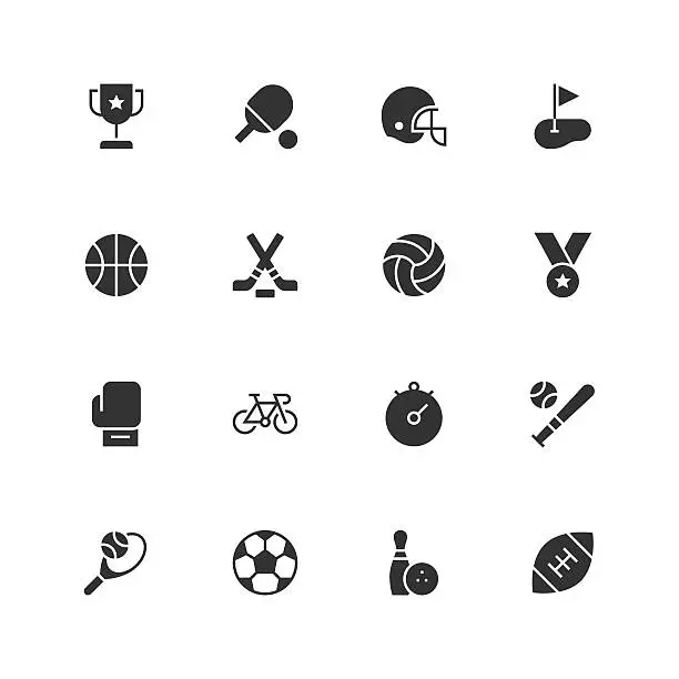 Vector illustration of Sport Icons - Unique