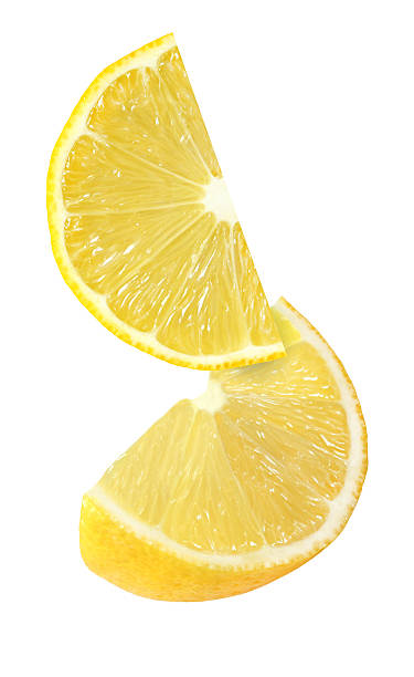 istock hanging, falling, flying lemon fruits isolated with clipping path 622510354
