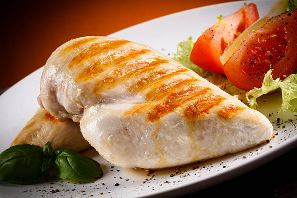 istock Roast chicken fillets and vegetables 622510494