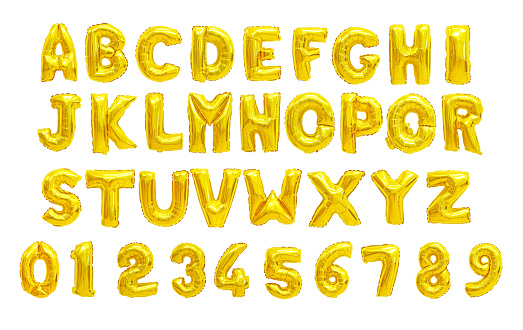 Alfabeto inglés amarillo photo