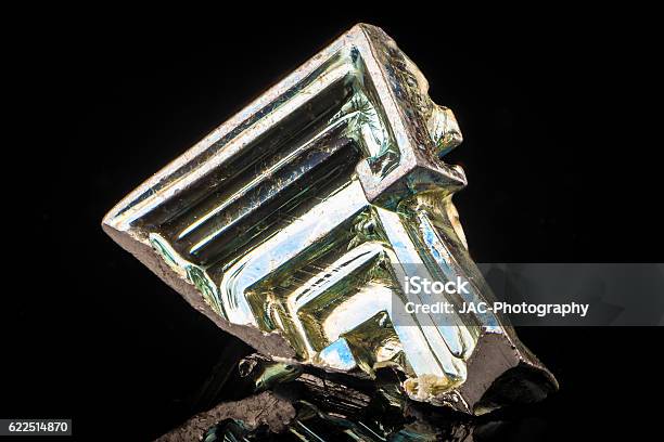 Bismuth Crystal Stock Photo - Download Image Now - Bismuth, Crystal, Extreme Close-Up