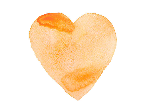 istock Hand drawn watercolor heart isolated on a white background 622518826