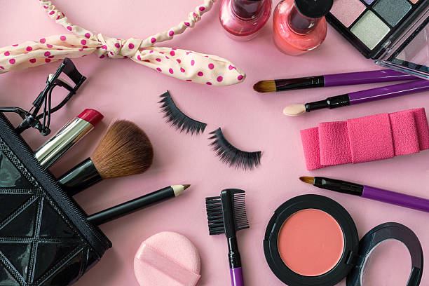 istock various makeup products and cosmetics isolated on pink 622519058
