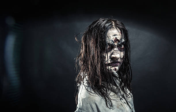 istock Zombie woman with bloody face 622524370