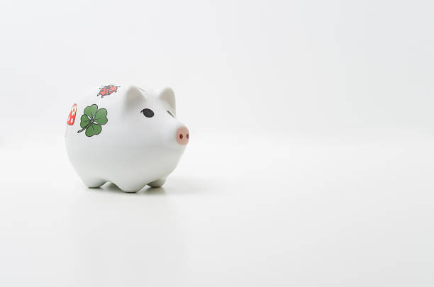 istock Piggy money box on a white background 622525600