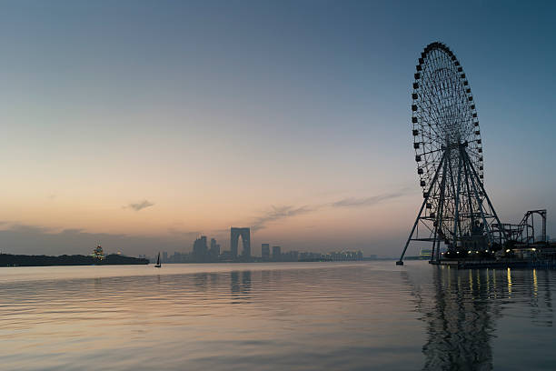 istock High rise and  sky wheel  at jinji lake 622525852