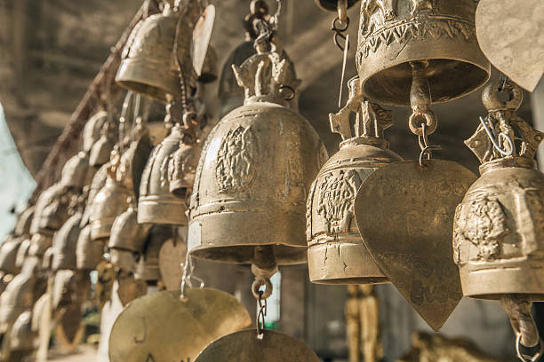 istock Golden buddhist bells w 622530870