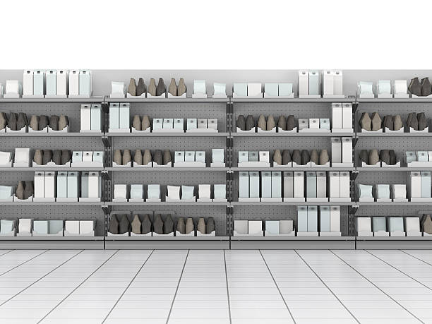 istock shelves with blank products 622531324