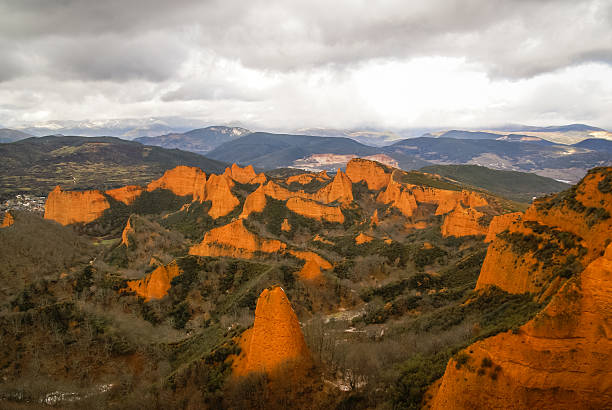 istock Beautiful and unique red rock formations at Las Medulas, Spain 622537800