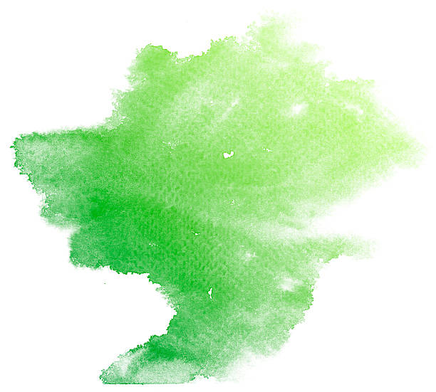 istock Abstract green watercolor background. 622539348