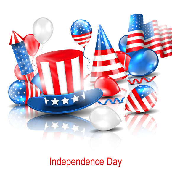 istock Party Background in Traditional American Colors 622541484