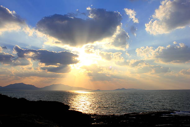 istock Sunset from Kitakyushu city faraway nose 622543288