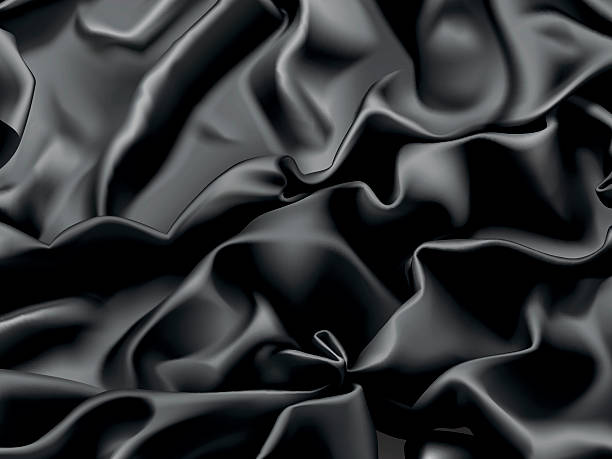 검은 색 사틴. 벡터 우아한 배경 - velvet black backgrounds textile stock illustrations