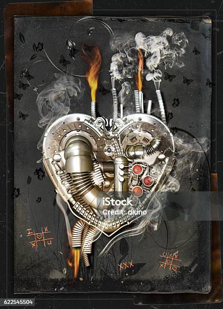 Love Sickness 3d Illustration Stock Photo - Download Image Now - Broken Heart, Illustration, Mental Burnout