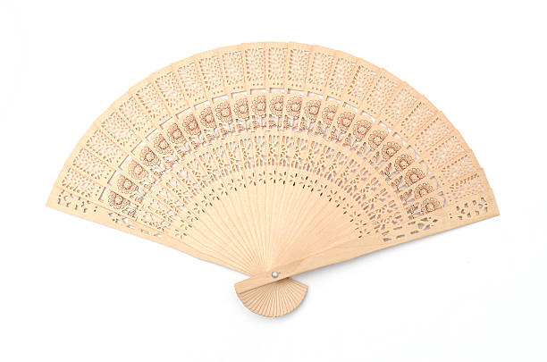 istock wooden fan isolated on white 622546954