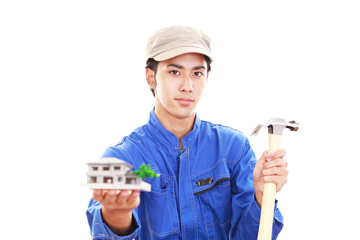 Portrait of an Asian worker