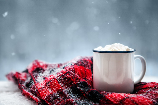 hot chocolate in winter