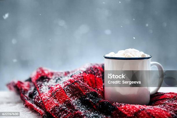 Hot Chocolate In Winter Stock Photo - Download Image Now - Winter, Vacations, Holiday - Event