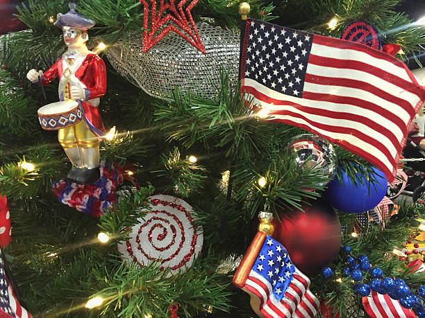 istock Close up of Christmas tree ornaments 622767672