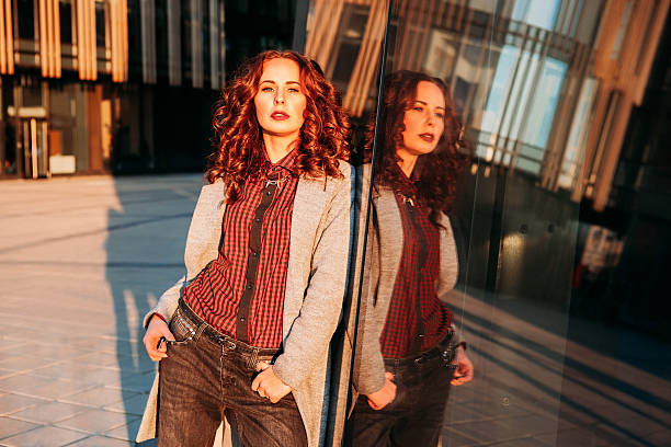 istock Business woman standing outside the office 622769682
