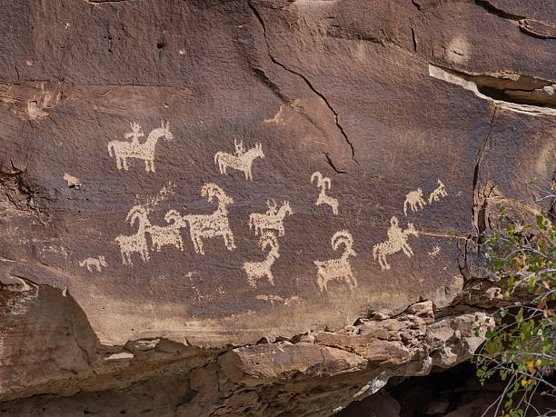 istock Petroglyphs in Arches national monument, Utah 622770806