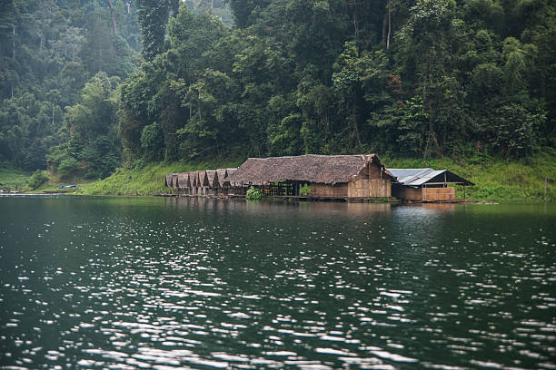 istock Scenic and unique landscape with floating houses at Chieou Laan 622773120