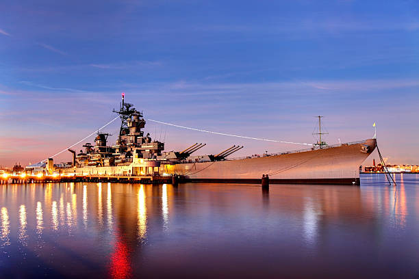 uss new jersey - battleship foto e immagini stock