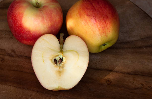 istock Apples on wooden table 622787804