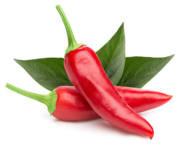 перец, изолированных на белый - chili pepper стоковые фото и изображения