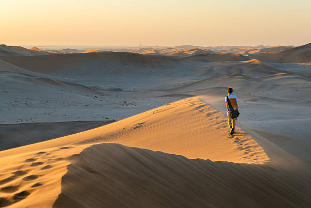 istock Walking on the sand dunes, Namibia, Africa 622788812