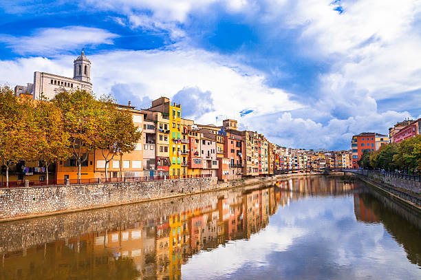 Girona , Spain Girona - colorful town near Barcelona, Spain barcelona province stock pictures, royalty-free photos & images