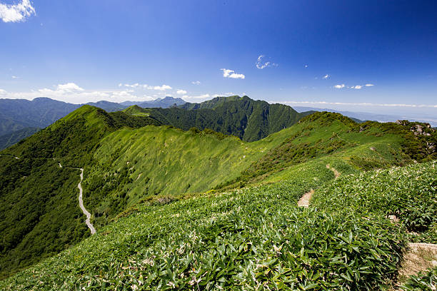 istock Look at the Higashikuromori direction from Iyofuji 622789218
