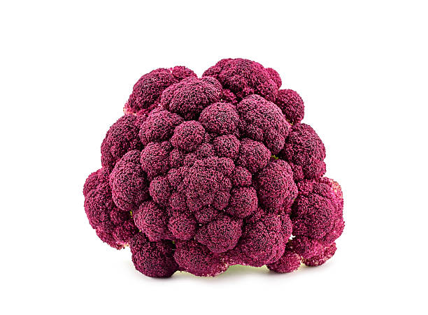 istock Purple cauliflower isolated on white 622789980
