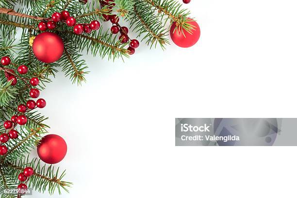 Christmas Decoration Stock Photo - Download Image Now - Garland - Decoration, Christmas, Floral Garland