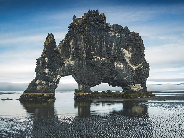 istock Hvitserkur - basalt stack in the sea at sunset 622793794