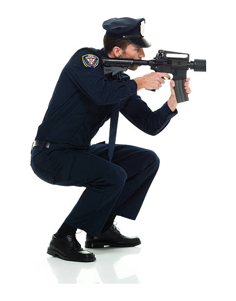 istock Police in action with rifle 622794256