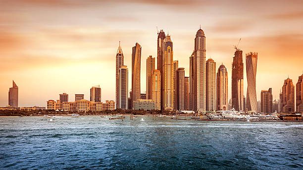 istock Beautiful Dubai cityscape 622794846
