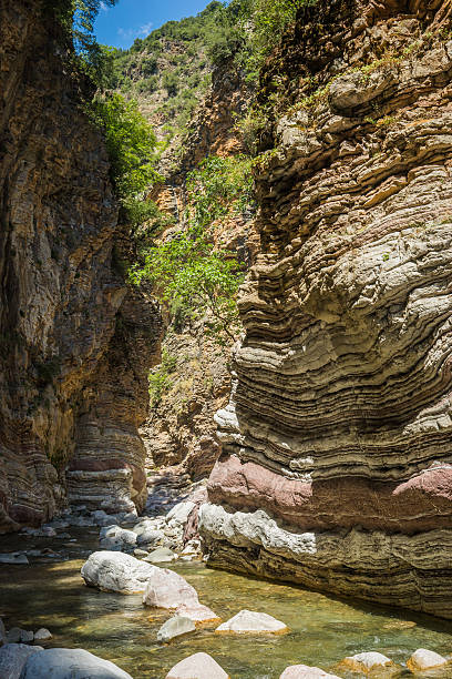 istock Mountain river gorge near Panta Vrexei in Evritania, Greece 622795488