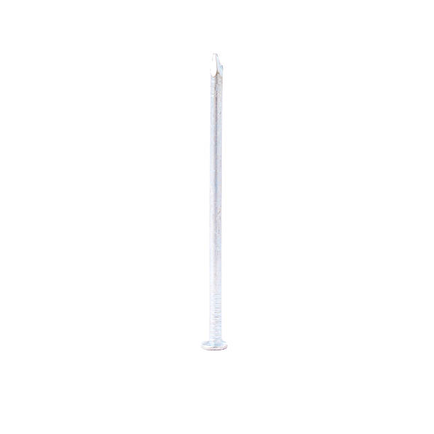 istock Metal nail over white isolated background 622796122